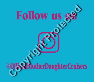 Official Mother Daughter Cruisers  Back of Tee 