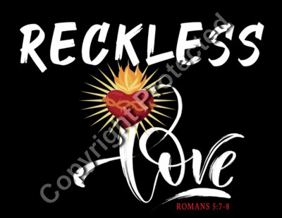 RECKLESS LOVE ON BLACK TEE