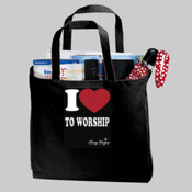 I LOVE TO WORSHIP WOMEN'S TOTE